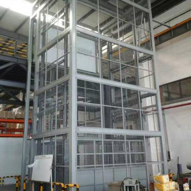 红山街道导轨式升降平台货梯